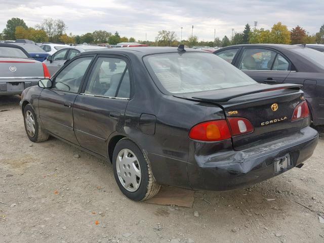 2T1BR12E3YC283900 - 2000 TOYOTA COROLLA VE BLACK photo 3