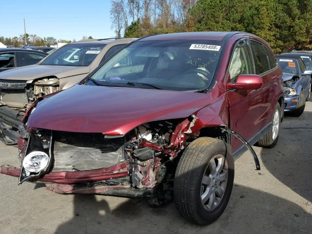 5J6RE48757L001049 - 2007 HONDA CR-V EXL RED photo 2