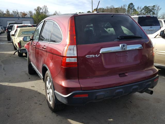 5J6RE48757L001049 - 2007 HONDA CR-V EXL RED photo 3