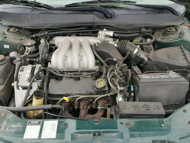 1FAFP5524YA164196 - 2000 FORD TAURUS SES GREEN photo 7