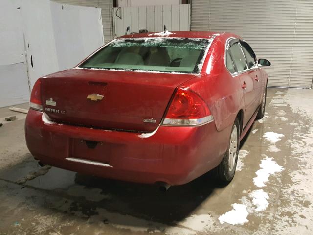 2G1WB5E37E1146372 - 2014 CHEVROLET IMPALA LIM BURGUNDY photo 4