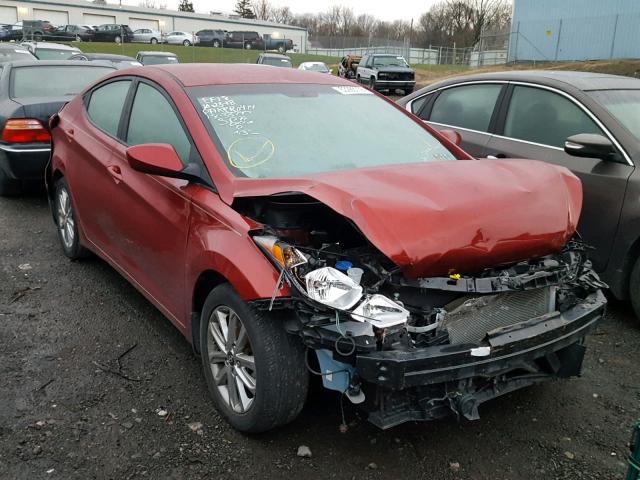 5NPDH4AE6GH655403 - 2016 HYUNDAI ELANTRA SE RED photo 1