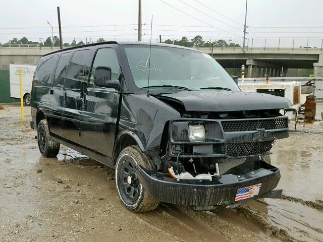 1GCSGAF4XD1150783 - 2013 CHEVROLET EXPRESS G1 BLACK photo 1