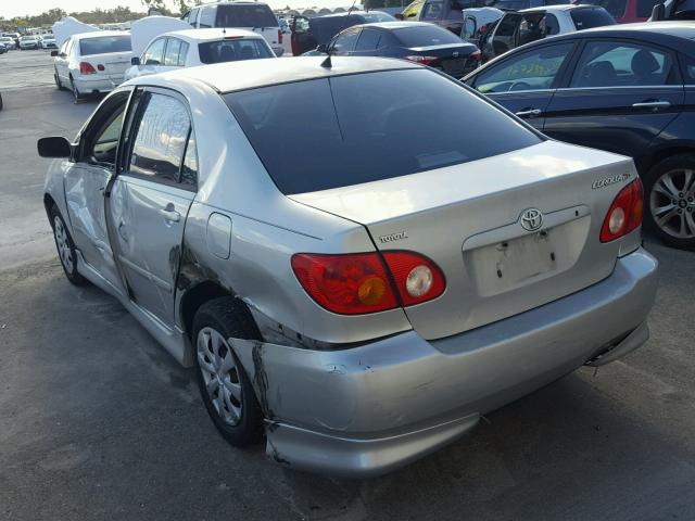 1NXBR32E64Z330275 - 2004 TOYOTA COROLLA CE SILVER photo 3