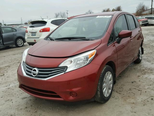 3N1CE2CP7GL366332 - 2016 NISSAN VERSA NOTE RED photo 2