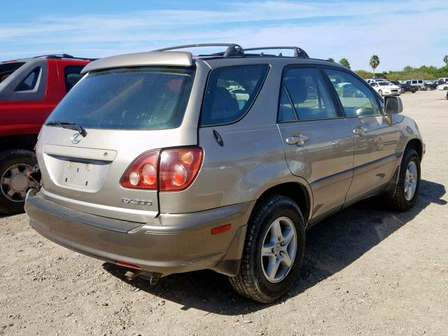 JT6GF10U5X0023054 - 1999 LEXUS RX 300 GOLD photo 4