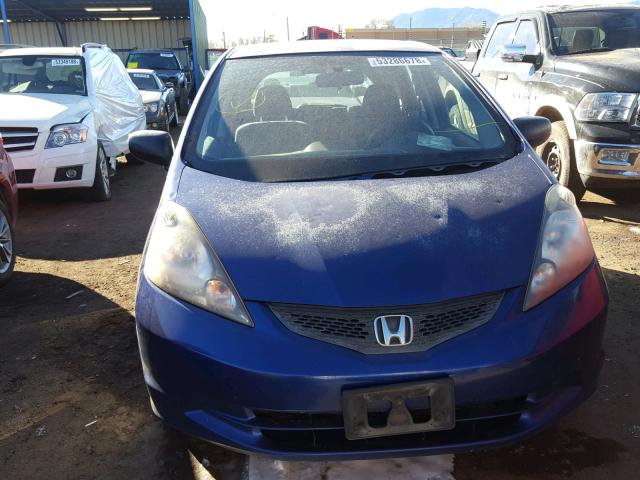 JHMGE87279S017318 - 2009 HONDA FIT BLUE photo 9