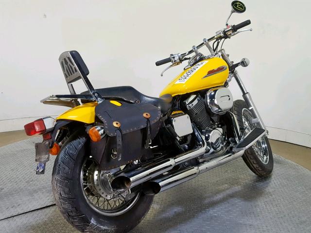 JH2RC44002M617028 - 2002 HONDA VT750 DC YELLOW photo 8