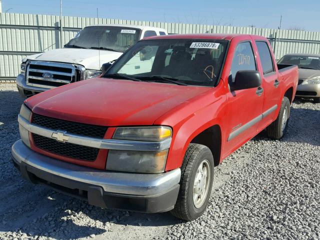 1GCCS136558283775 - 2005 CHEVROLET COLORADO RED photo 2