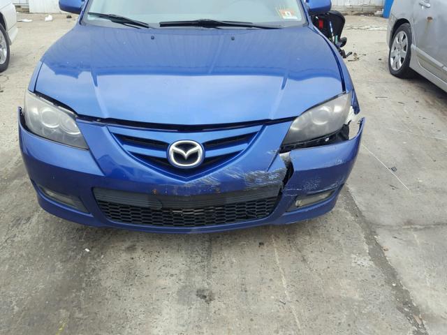 JM1BK324071713408 - 2007 MAZDA 3 S BLUE photo 9