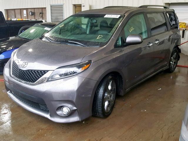 5TDXK3DC3FS641437 - 2015 TOYOTA SIENNA SPO GRAY photo 2