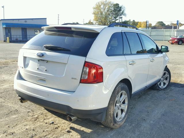 2FMDK3JC6BBA59055 - 2011 FORD EDGE SEL WHITE photo 4