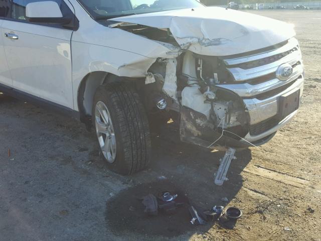 2FMDK3JC6BBA59055 - 2011 FORD EDGE SEL WHITE photo 9