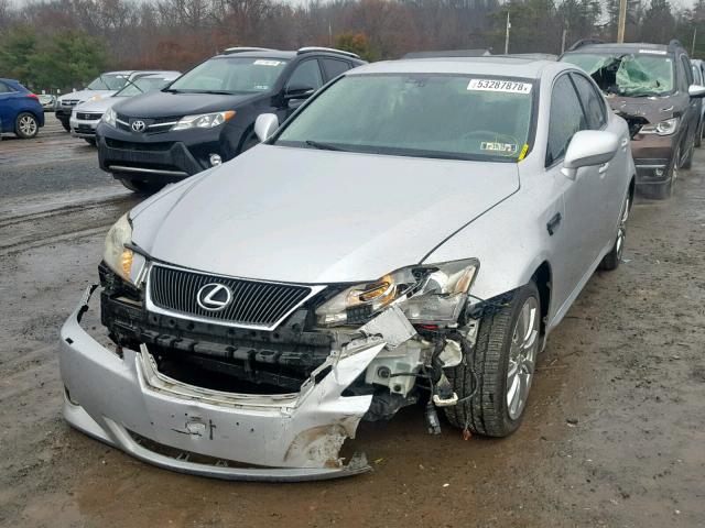 JTHCK262675012967 - 2007 LEXUS IS 250 SILVER photo 2