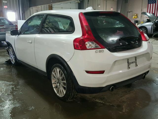 YV1672MK2C2270623 - 2012 VOLVO C30 T5 WHITE photo 3