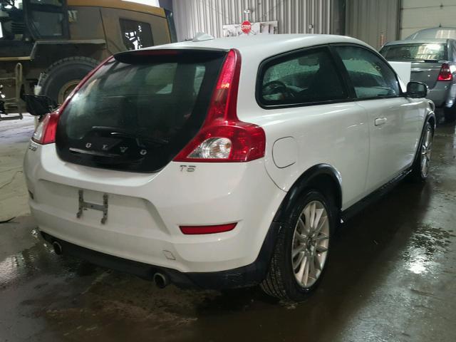 YV1672MK2C2270623 - 2012 VOLVO C30 T5 WHITE photo 4