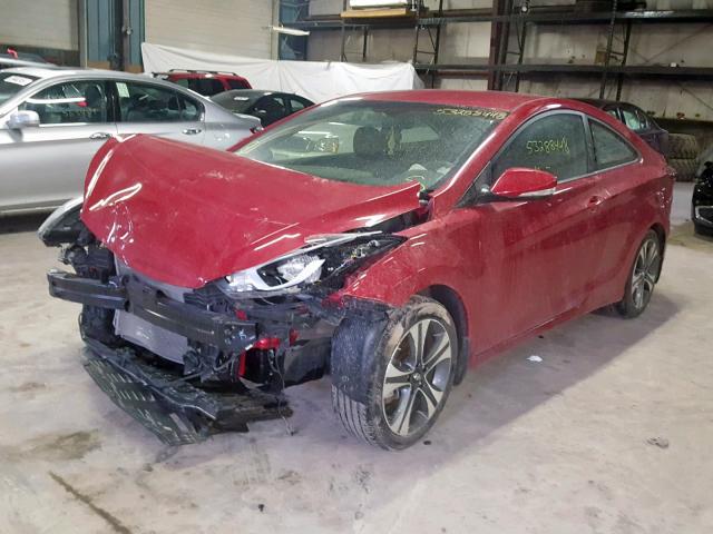 KMHDH6AH2EU026404 - 2014 HYUNDAI ELANTRA CO RED photo 2