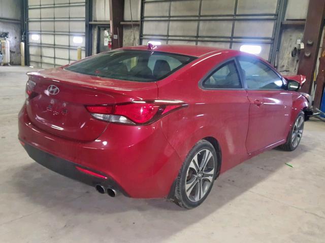 KMHDH6AH2EU026404 - 2014 HYUNDAI ELANTRA CO RED photo 4