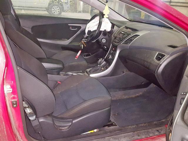 KMHDH6AH2EU026404 - 2014 HYUNDAI ELANTRA CO RED photo 5