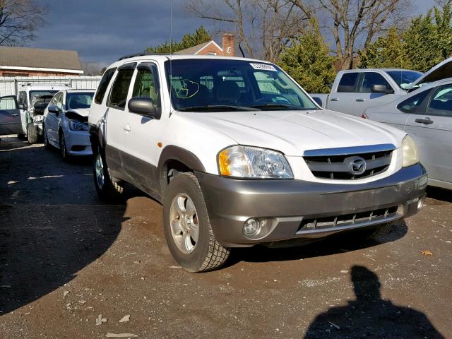 4F2YZ94114KM05259 - 2004 MAZDA TRIBUTE LX WHITE photo 1