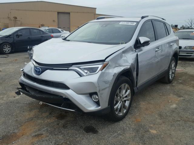 JTMDJREV8GD002136 - 2016 TOYOTA RAV4 HV LI SILVER photo 2