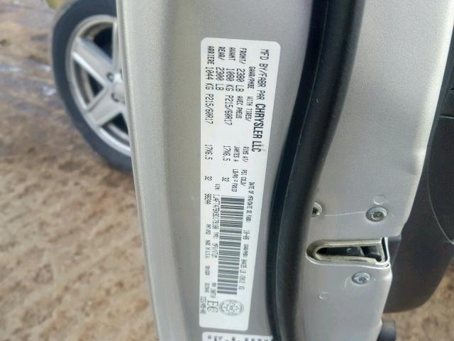 1J4FT47BX9D179180 - 2009 JEEP COMPASS SP 银色 照片 10