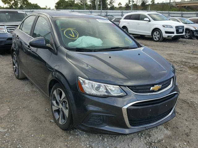 1G1JF5SB1H4100359 - 2017 CHEVROLET SONIC PREM GRAY photo 1