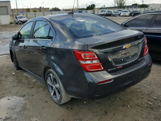 1G1JF5SB1H4100359 - 2017 CHEVROLET SONIC PREM GRAY photo 3