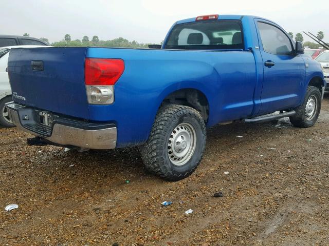 5TFLU52148X017472 - 2008 TOYOTA TUNDRA BLUE photo 4