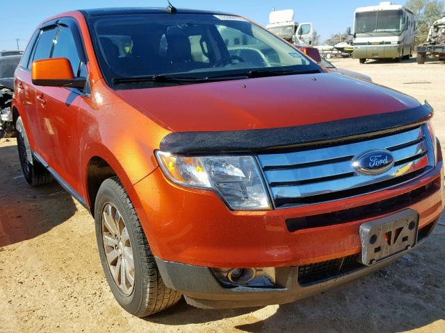 2FMDK38C68BA46434 - 2008 FORD EDGE SEL ORANGE photo 1