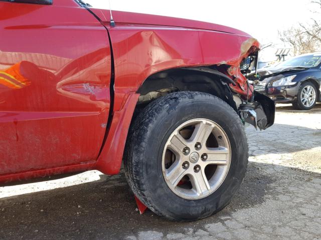 1D7RE3BK0BS564236 - 2011 DODGE DAKOTA SLT RED photo 9