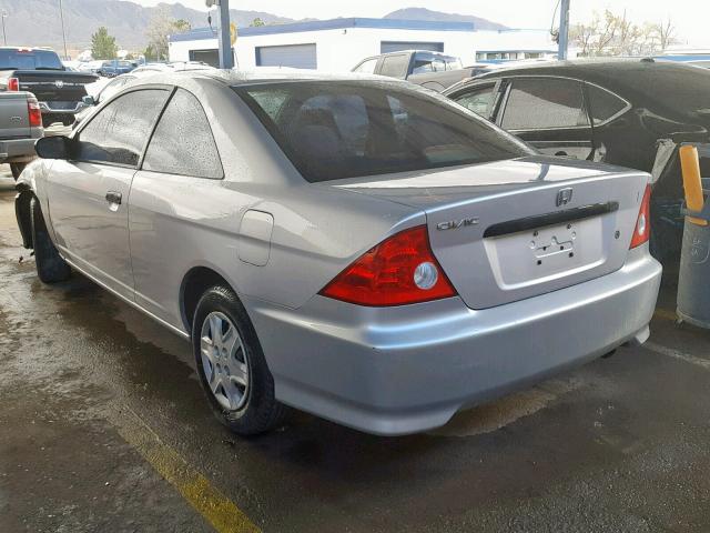 1HGEM22185L008270 - 2005 HONDA CIVIC DX V GRAY photo 3