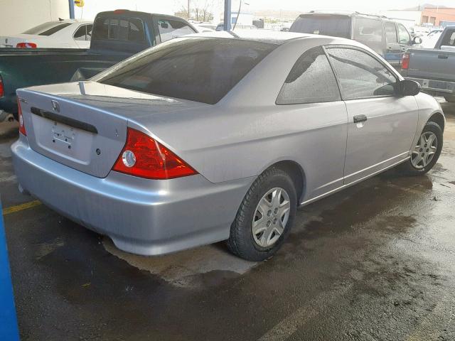 1HGEM22185L008270 - 2005 HONDA CIVIC DX V GRAY photo 4