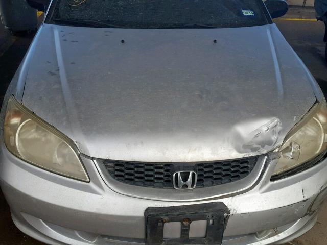 1HGEM22185L008270 - 2005 HONDA CIVIC DX V GRAY photo 7