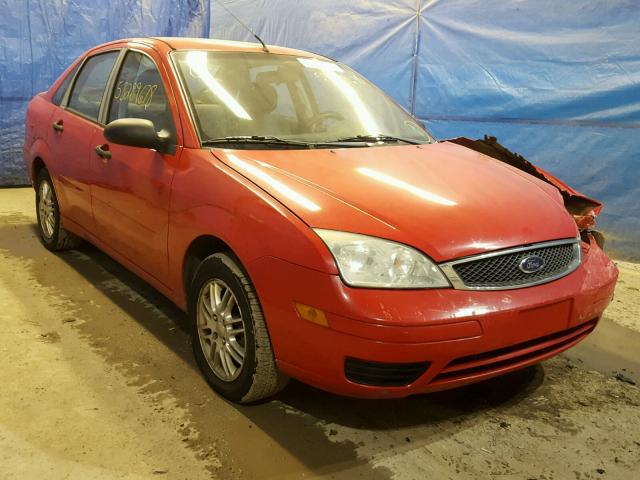 1FAFP34N37W342584 - 2007 FORD FOCUS ZX4 RED photo 1