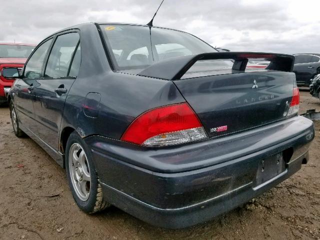 JA3AJ86E82U070648 - 2002 MITSUBISHI LANCER OZ GRAY photo 3