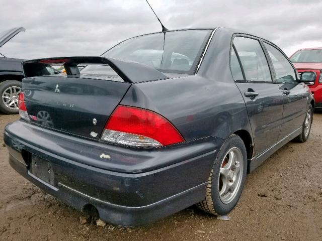 JA3AJ86E82U070648 - 2002 MITSUBISHI LANCER OZ GRAY photo 4