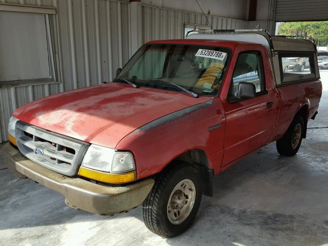 1FTYR10C1WUB49141 - 1998 FORD RANGER RED photo 2