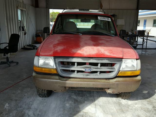 1FTYR10C1WUB49141 - 1998 FORD RANGER RED photo 9