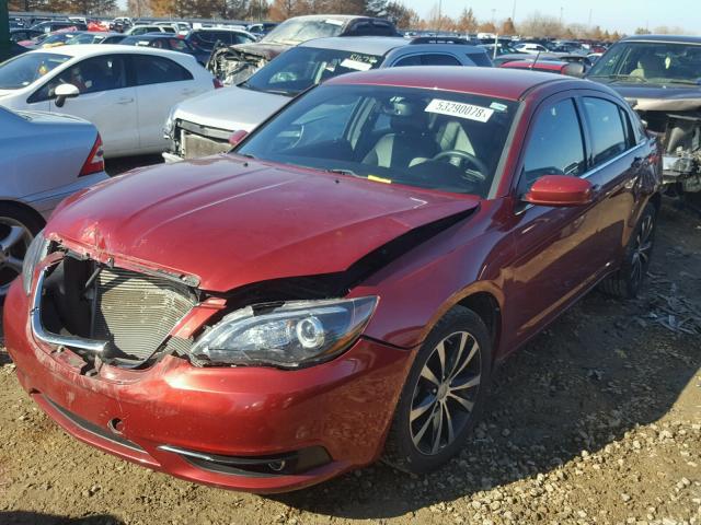 1C3CCBCG9DN542669 - 2013 CHRYSLER 200 LIMITE BURGUNDY photo 2