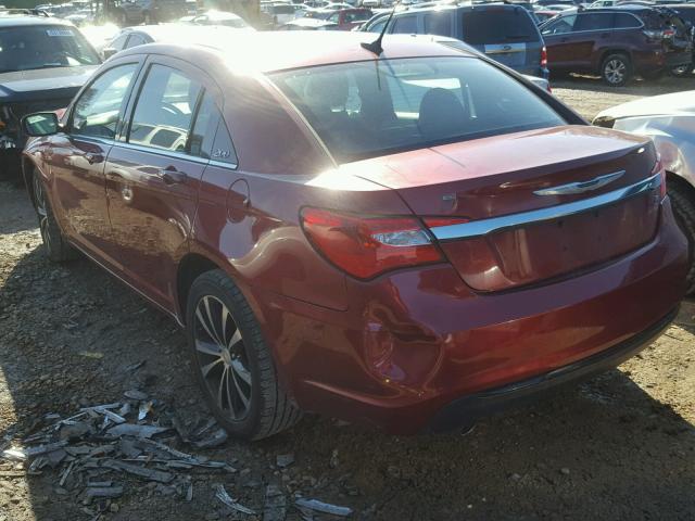 1C3CCBCG9DN542669 - 2013 CHRYSLER 200 LIMITE BURGUNDY photo 3