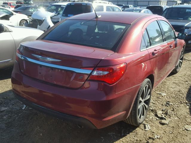 1C3CCBCG9DN542669 - 2013 CHRYSLER 200 LIMITE BURGUNDY photo 4