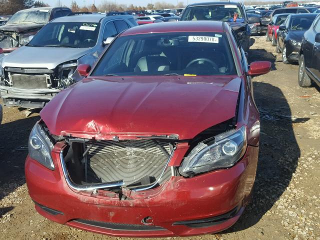 1C3CCBCG9DN542669 - 2013 CHRYSLER 200 LIMITE BURGUNDY photo 9