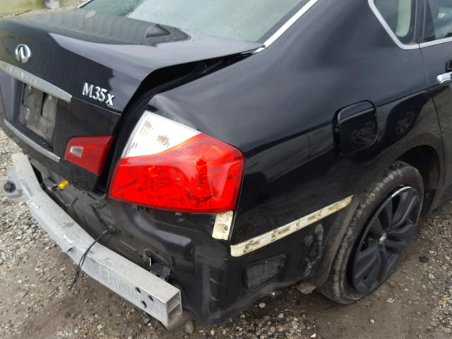 JNKAY01F98M652831 - 2008 INFINITI M35 BASE BLACK photo 9