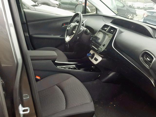 JTDKARFP2H3066817 - 2017 TOYOTA PRIUS PRIM 灰色 照片 5