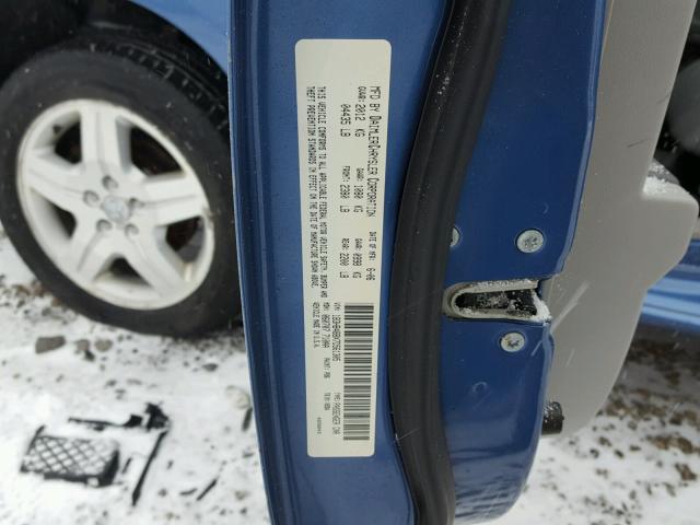 1B3HB48BX7D561305 - 2007 DODGE CALIBER SX BLUE photo 10