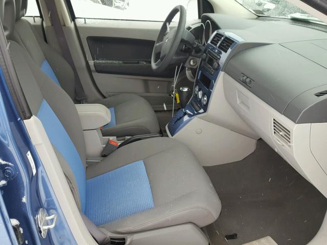 1B3HB48BX7D561305 - 2007 DODGE CALIBER SX BLUE photo 5