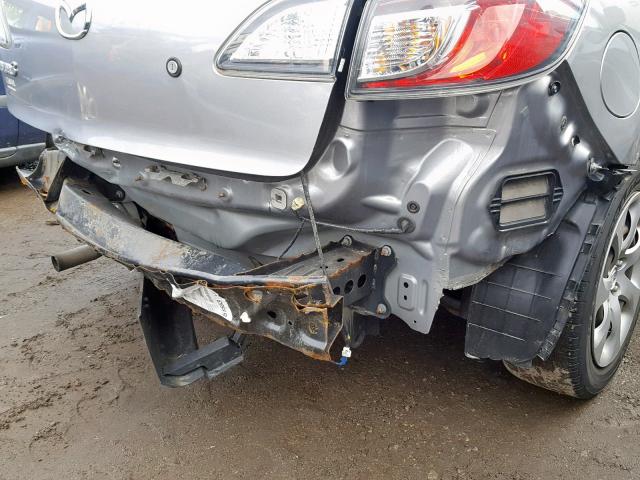 JM1BL1UG9C1504008 - 2012 MAZDA 3 I GRAY photo 9