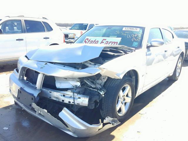 2B3CA3CV5AH210076 - 2010 DODGE CHARGER SX SILVER photo 2