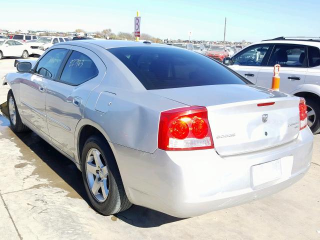 2B3CA3CV5AH210076 - 2010 DODGE CHARGER SX SILVER photo 3